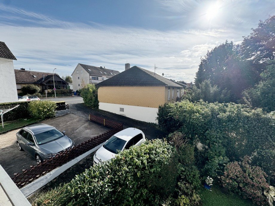 Blick vom Balkon Dachgeschosswohnung Bad Villbel