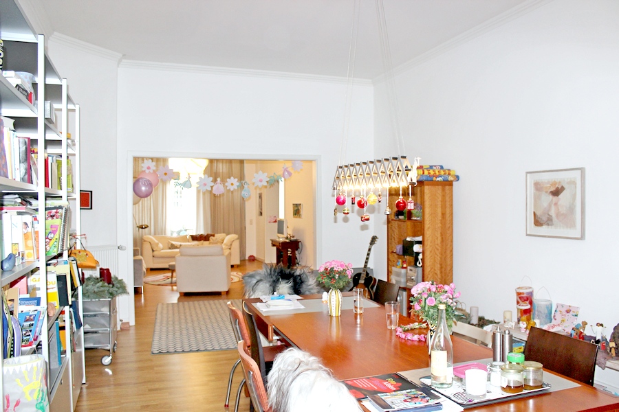Wohn- / Esszimmer Ansicht 4 Etagenwohnung Frankfurt/Main