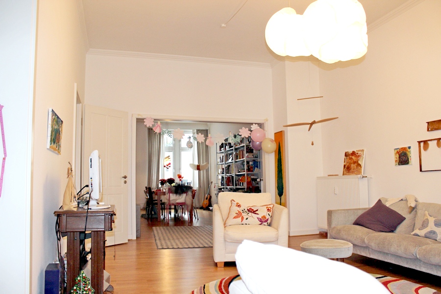 Wohn- / Esszimmer Ansicht 2 Etagenwohnung Frankfurt/Main