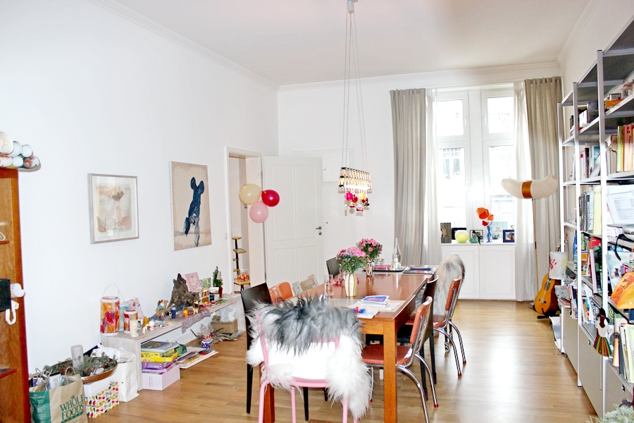 Wohn- / Esszimmer Ansicht 3 Etagenwohnung Frankfurt/Main